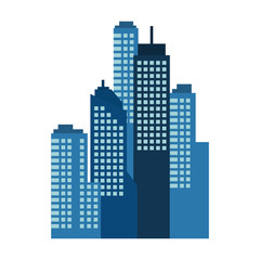 Obraz premium Urban city building icon
