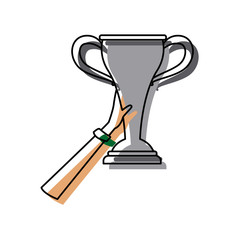 hand holding trophy sport winner championship
