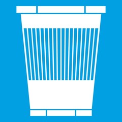 Trash can icon white