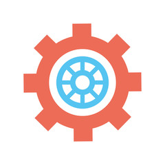 Gear machinery piece