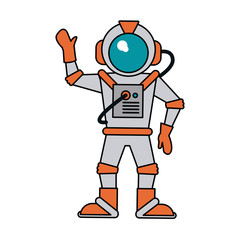 astronaut hand up icon image