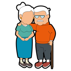 couple of grandparents icon