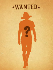 Wanted postcard