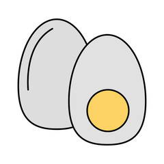 boiled egg in half  icon image