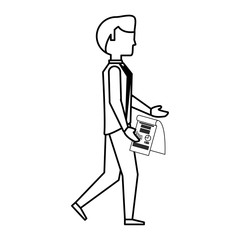 Executive businessman cartoon