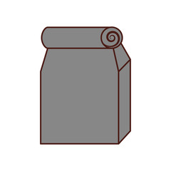 Lunch bag in paper bag vector illustration design