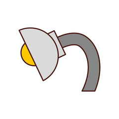 desk lamp isolated icon vector illustration design