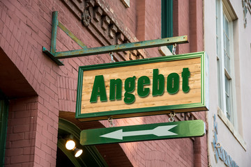 Obraz premium Schild 277 - Angebot