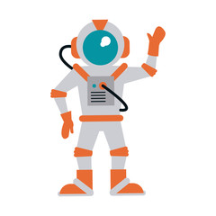 astronaut hand up icon image