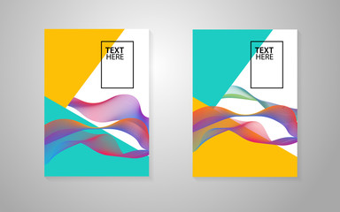 Cover colorful abstract background template