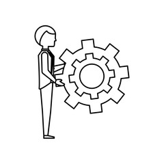 Executive businessman cartoon