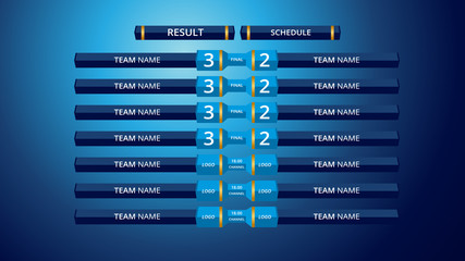 Broadcast Graphic Template for Sports