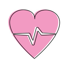 heart cardiogram icon image