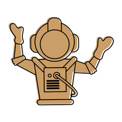 astronaut hand up icon image