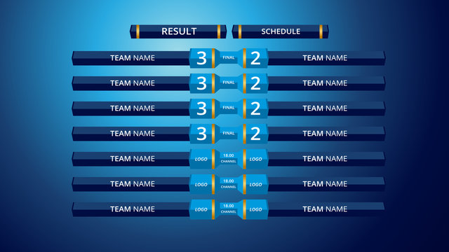 Broadcast Graphic Template for Sports