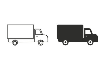 Fototapeta premium Truck vector icon.