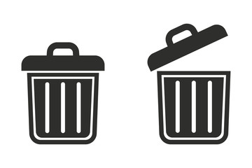 Trash can vector icon.