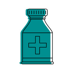 Obraz premium pill bottle healthcare related icon image