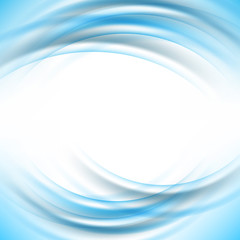  
Abstract vector background, blue transparent waved line.