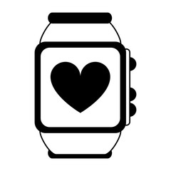 heart rate wrist monitor icon image