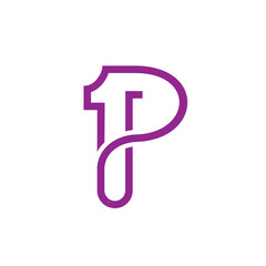 One P Letter Logo