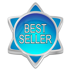 Bestseller button - 3D illustration