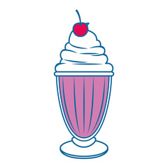 sweet milkshake design