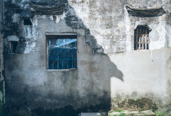 Fototapeta na wymiar old village,traditional Chinese farmhouse in Zhejiang province,China.