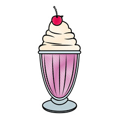 sweet milkshake design