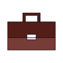 Business briefcase isolated