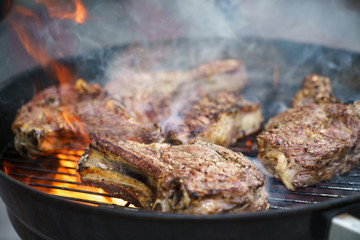 Ribeye Steak. Barbecue.