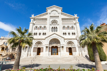 Fototapeta na wymiar Monaco Saint Nicholas Cathedral