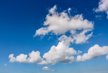 Naklejka na ściany i meble dramatic sky with dynamic cloud arrangement