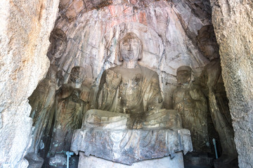 Fototapeta na wymiar Longmen Grottoes Luayang China