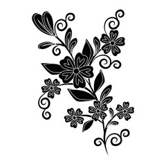 stem with flowers icon