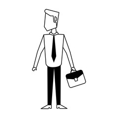 businessman avatar icon image vector illustration design  black and
