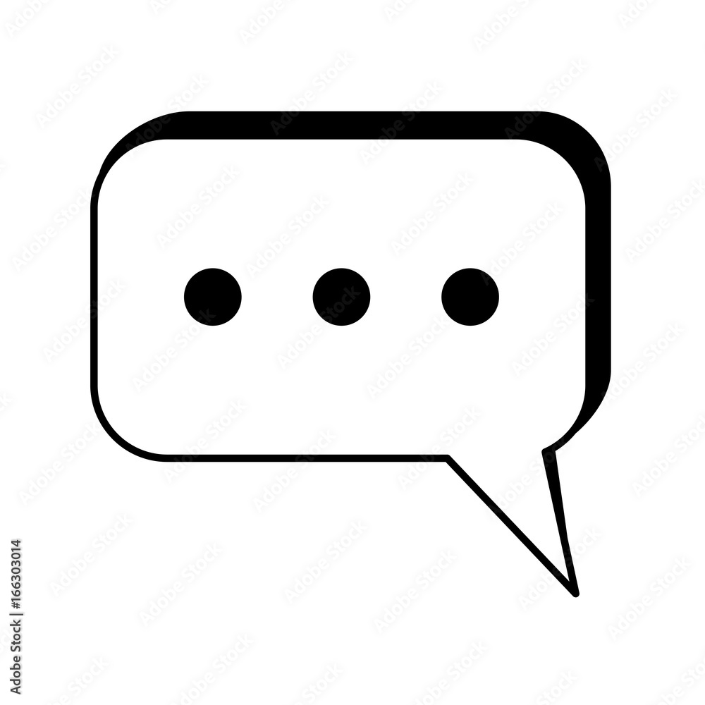 Poster instant messaging conversation bubbles icon image vector illustration design black and