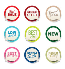 Modern sale sticker collection