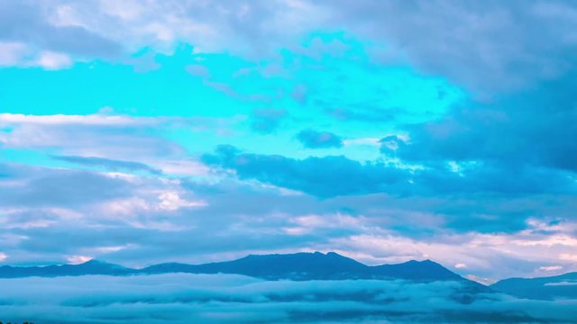 Mountains and clouds. Mountain Altai. timelapse