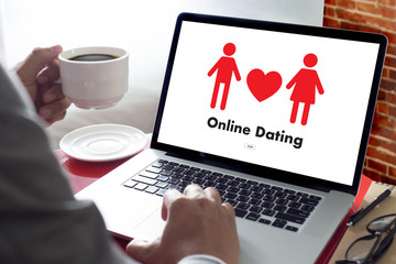  Online Dating match love man and woman and a heart, Internet Dating Digital Matchmaking