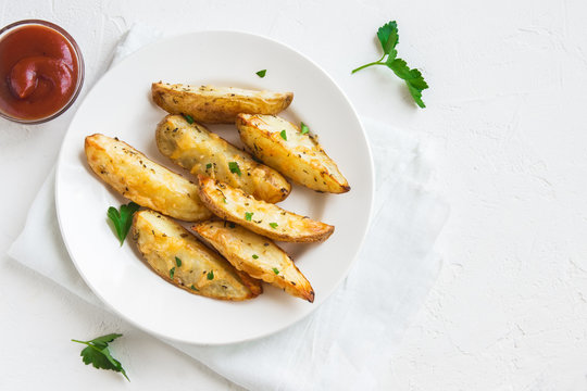 potato wedges with cheese