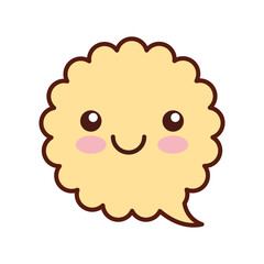 speech bubble kawaii character vector illustration design