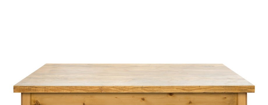 isolated used tabletop