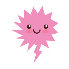 speech bubble kawaii character vector illustration design