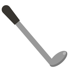 Golf club putter icon, vector illustration flat style design isolated on white. Colorful graphics
