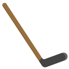 Hockey stick icon, vector illustration flat style design isolated on white. Colorful graphics