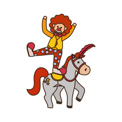 Circus clown cartoon