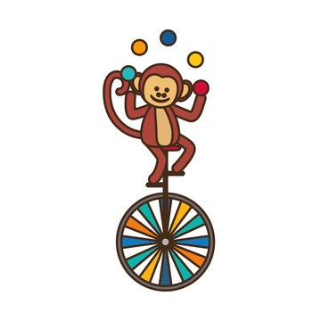 Circus monley cartoon