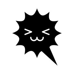 speech bubble kawaii character vector illustration design