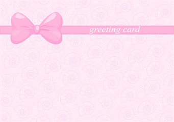 Greeting card spiral shell - clipping mask